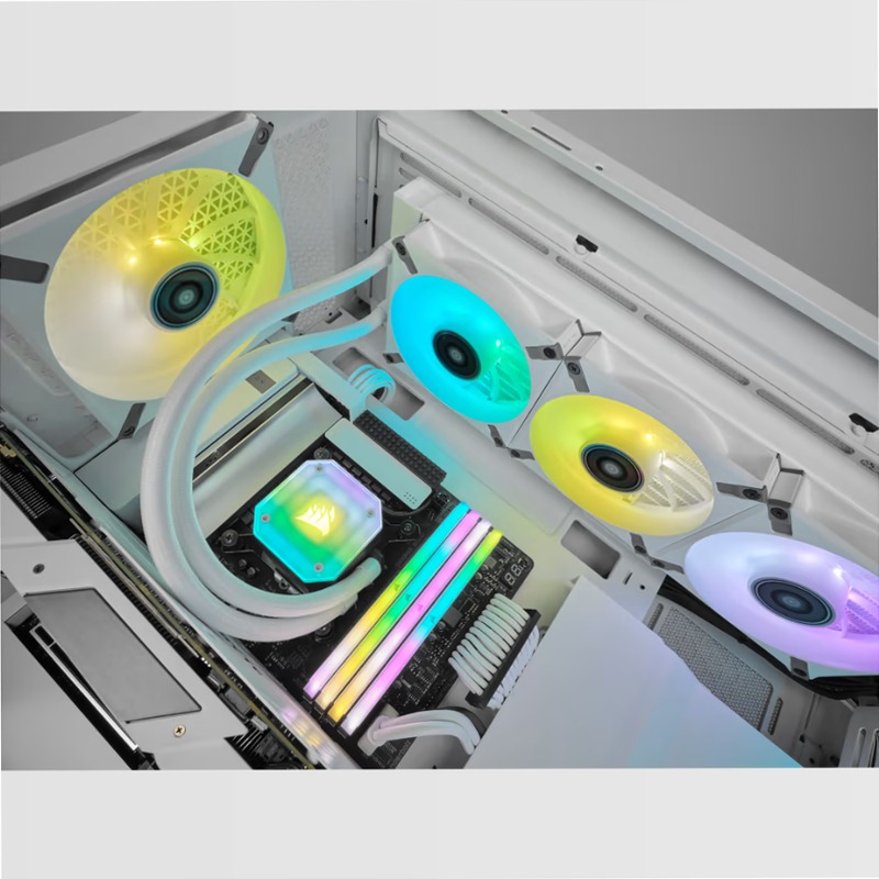 Ventola PWM a levitazione magnetica iCUE ML140 RGB ELITE Premium da 140 mm - Telaio Bianco 140mm