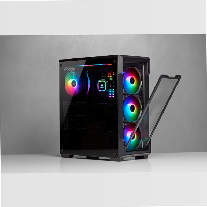 Smart case mid-tower iCUE 220T RGB Airflow - Black
