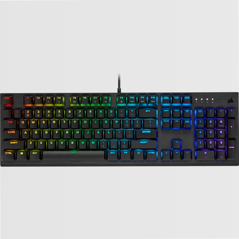 K60 RGB PRO Low Profile Mechanical Gaming Keyboard Alluminio Meccanica