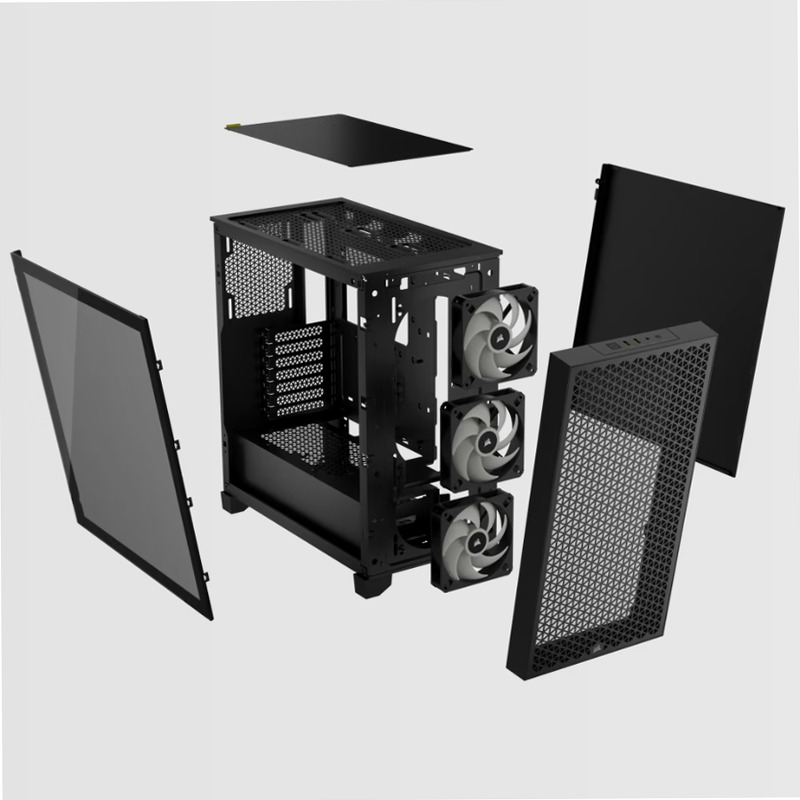 Case per PC mid-tower 3000D RGB AIRFLOW - nero