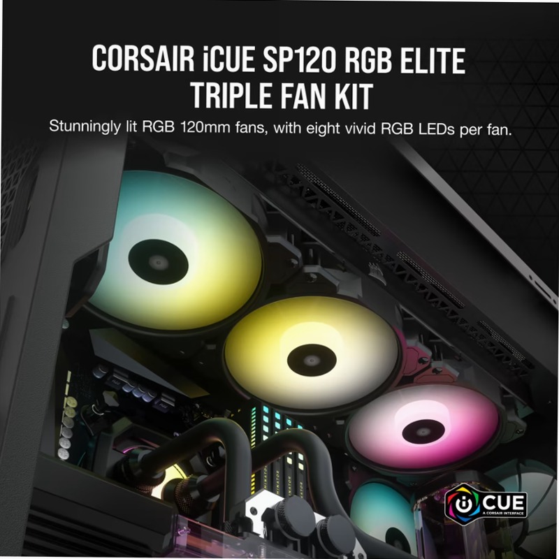 Ventola PWM iCUE SP120 RGB ELITE Performance 120mm 3