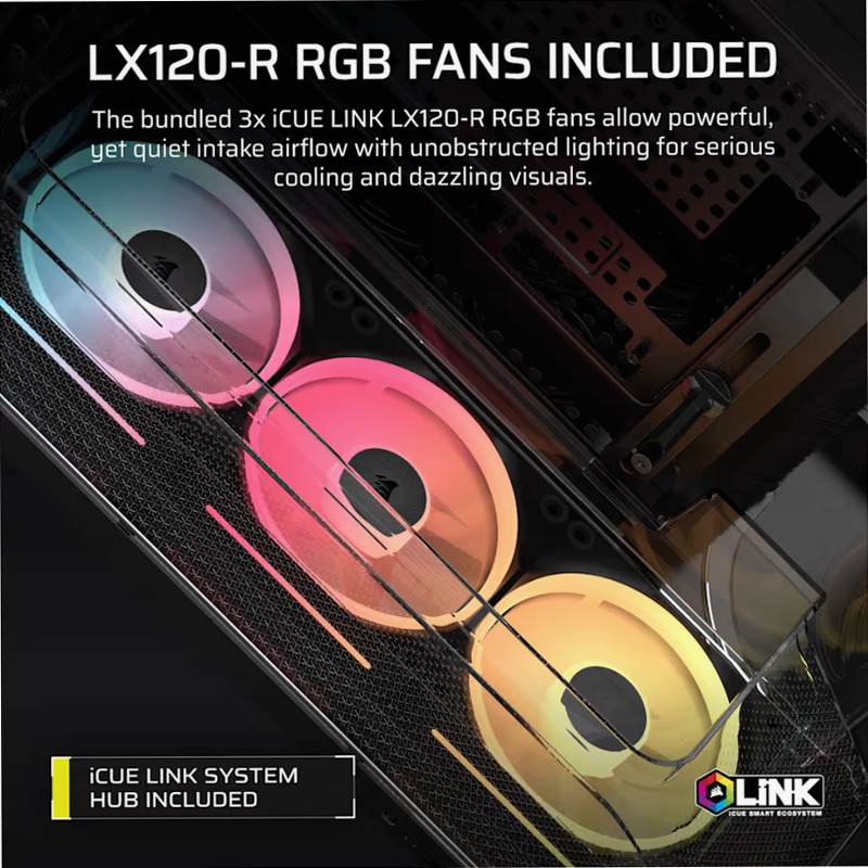 Case PC Mid-Tower AIR 5400 LX-R RGB 3