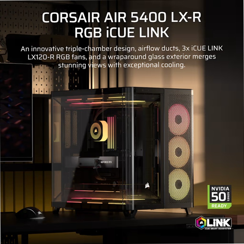 Case PC Mid-Tower AIR 5400 LX-R RGB 3
