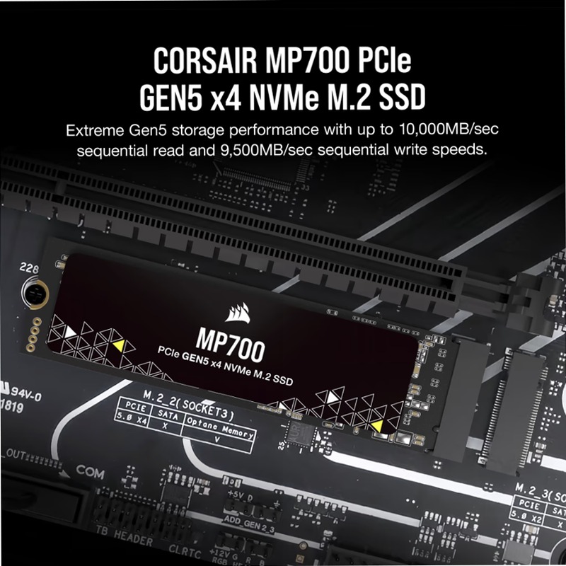MP700 1TB PCIe 5.0 (Gen 5) x4 NVMe M.2 SSD