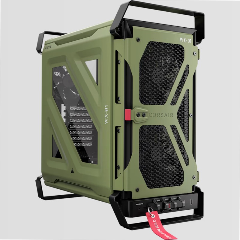 Case per PC Mid-Tower WARTHOG RS Airflow - Verde oliva