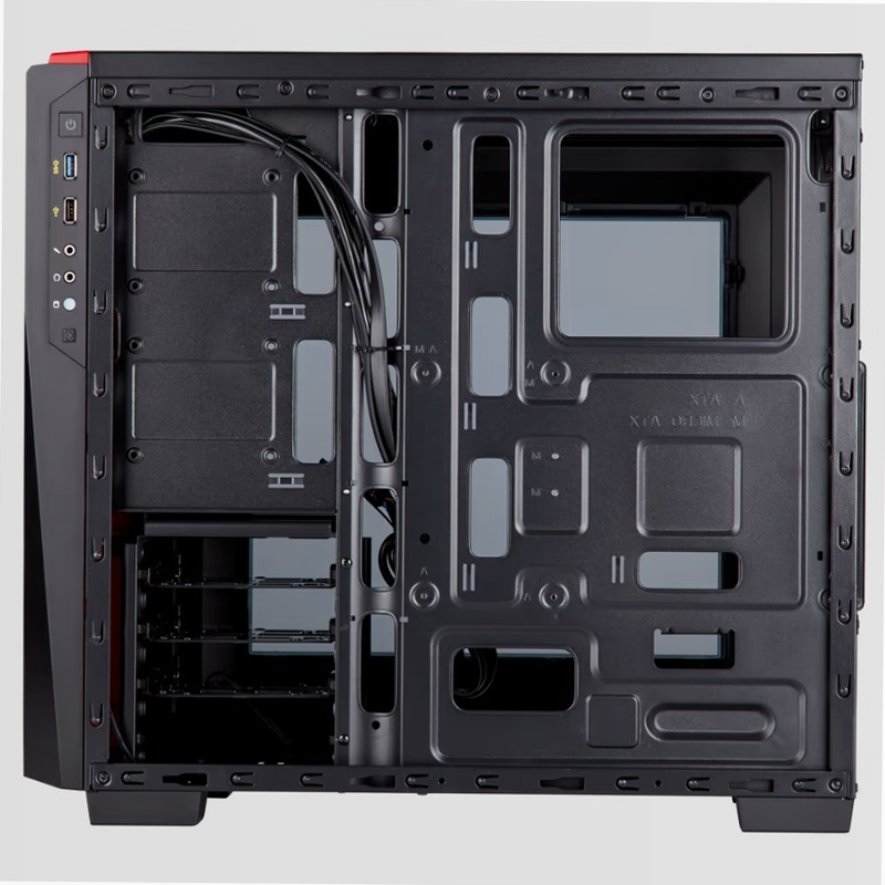 Case Gaming Carbide Series™ SPEC-04 Mid-Tower — Nero/Rosso