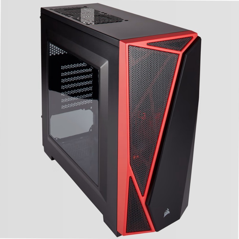 Case Gaming Carbide Series™ SPEC-04 Mid-Tower — Nero/Rosso