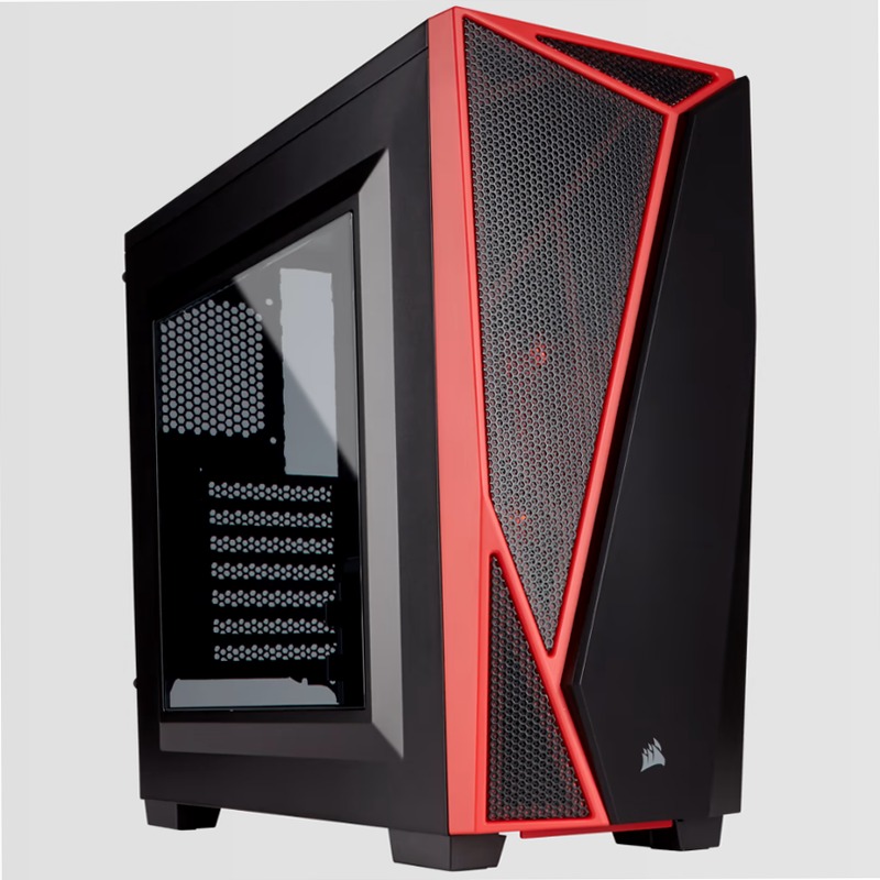 Case Gaming Carbide Series™ SPEC-04 Mid-Tower — Nero/Rosso