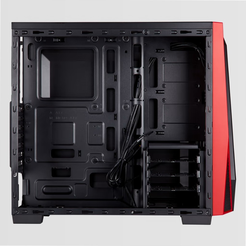 Case Gaming Carbide Series™ SPEC-04 Mid-Tower — Nero/Rosso