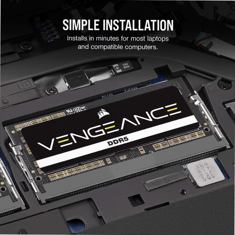 VENGEANCE DDR5 SODIMM da 64 GB (2 x 32 GB) DDR5 5600 MT/s CL48