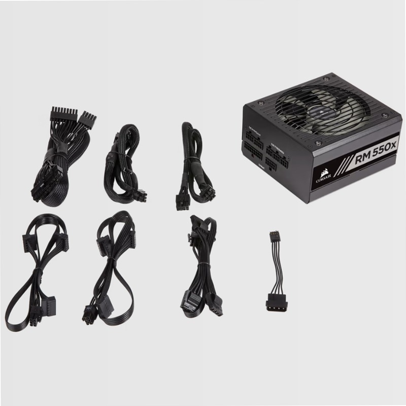 Alimentatore ATX interamente modulare RM550x 80 PLUS Gold 550w