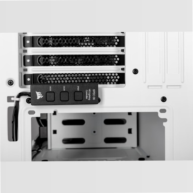 Case Carbide SPEC-06 RGB in vetro temperato — Bianco