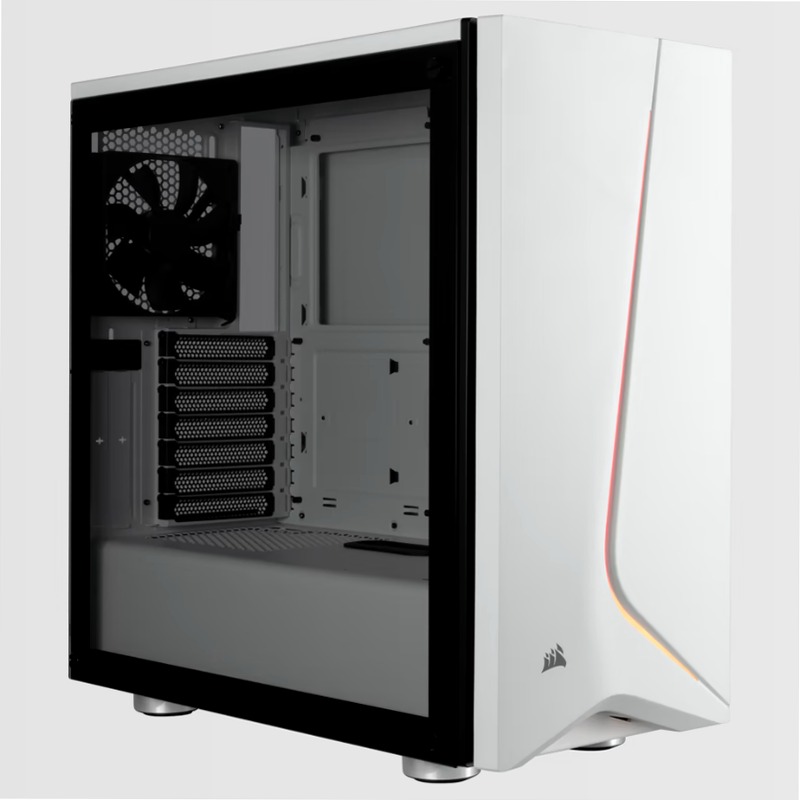 Case Carbide SPEC-06 RGB in vetro temperato — Bianco