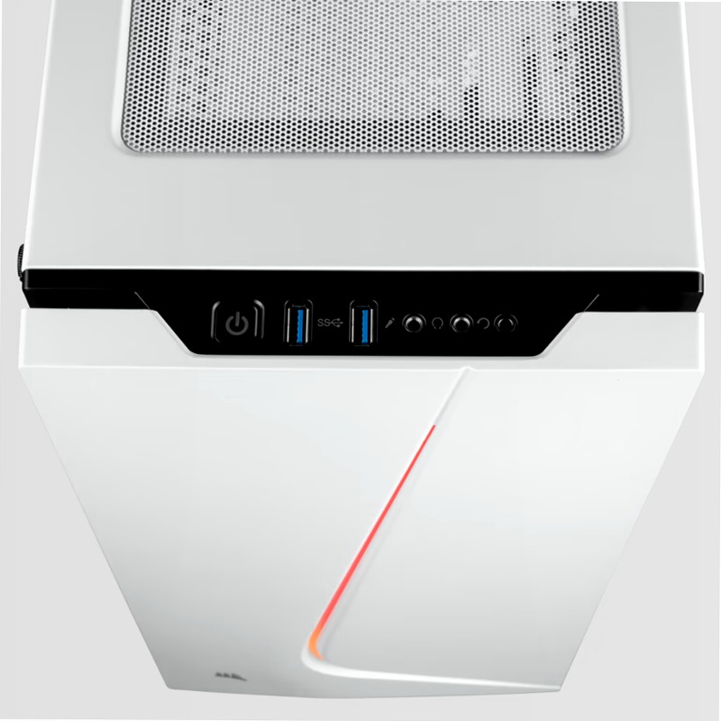 Case Carbide SPEC-06 RGB in vetro temperato — Bianco