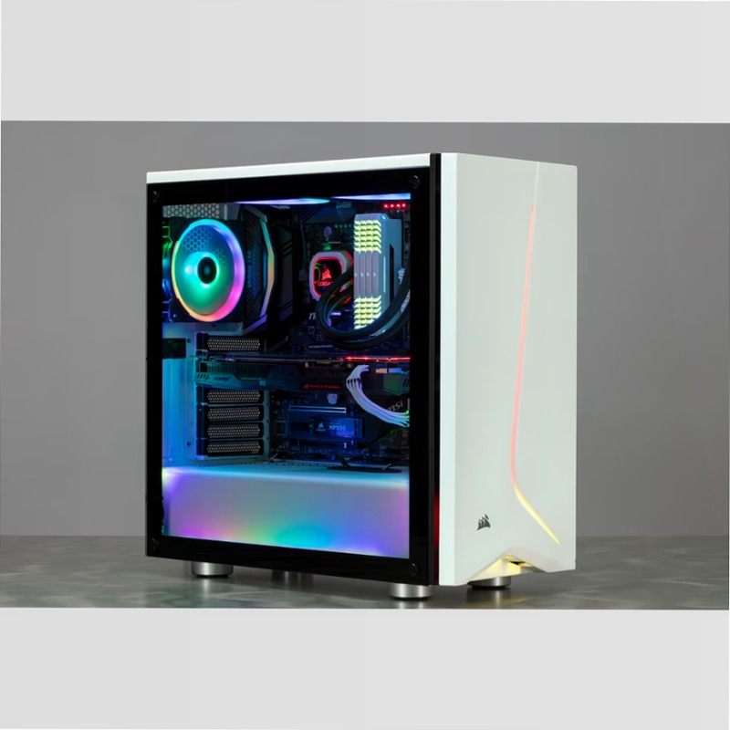 Case Carbide SPEC-06 RGB in vetro temperato — Bianco