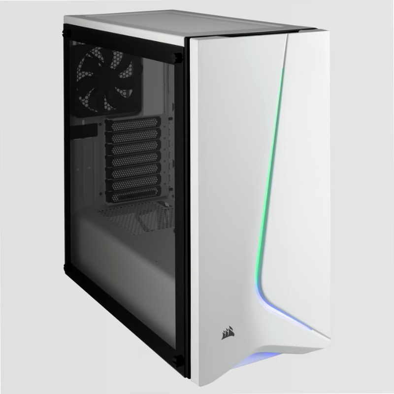 Case Carbide SPEC-06 RGB in vetro temperato — Bianco