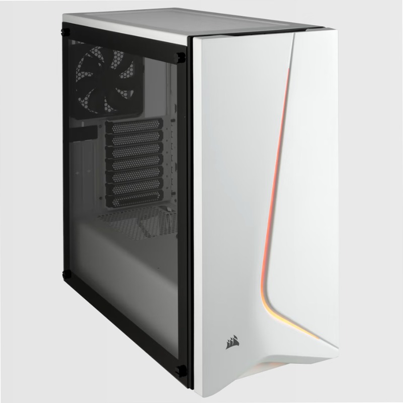 Case Carbide SPEC-06 RGB in vetro temperato — Bianco