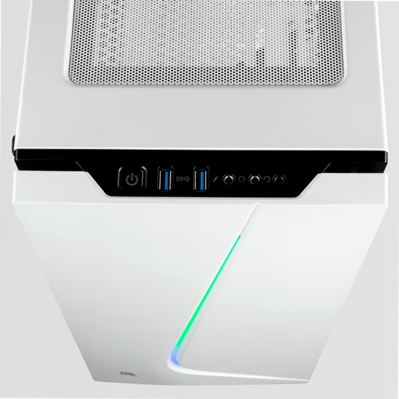 Case Carbide SPEC-06 RGB in vetro temperato — Bianco