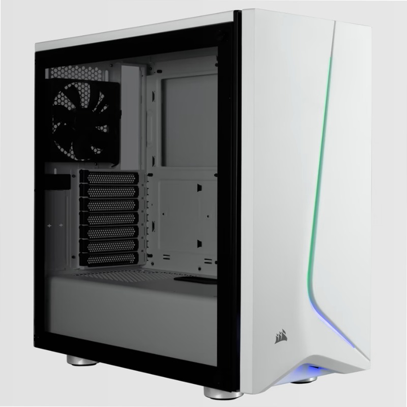 Case Carbide SPEC-06 RGB in vetro temperato — Bianco