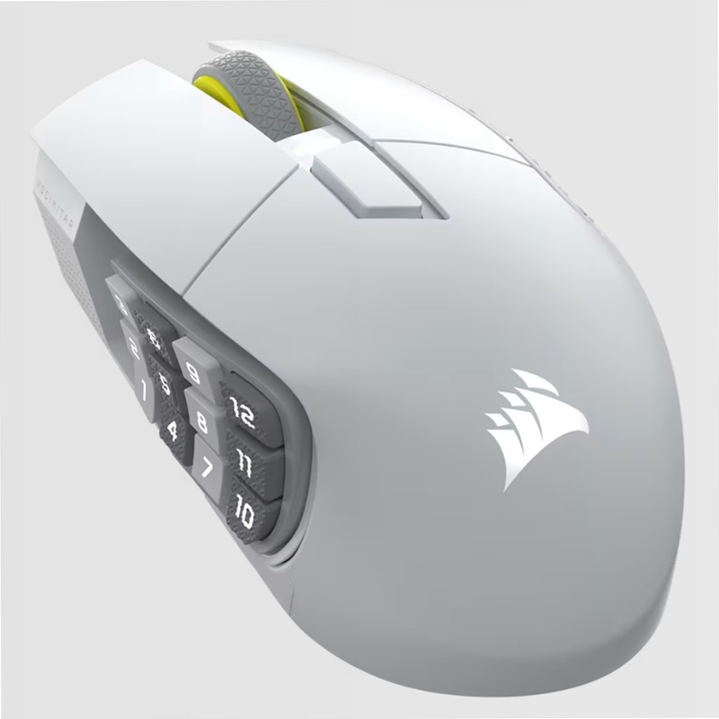 Mouse Gaming MMO Scimitar Elite Wireless SE - Bianco 16