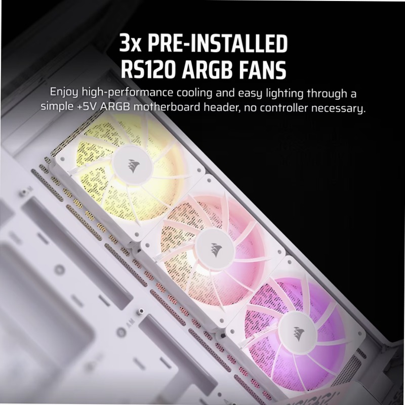 Case mid-tower 3500X ARGB - Bianco 3