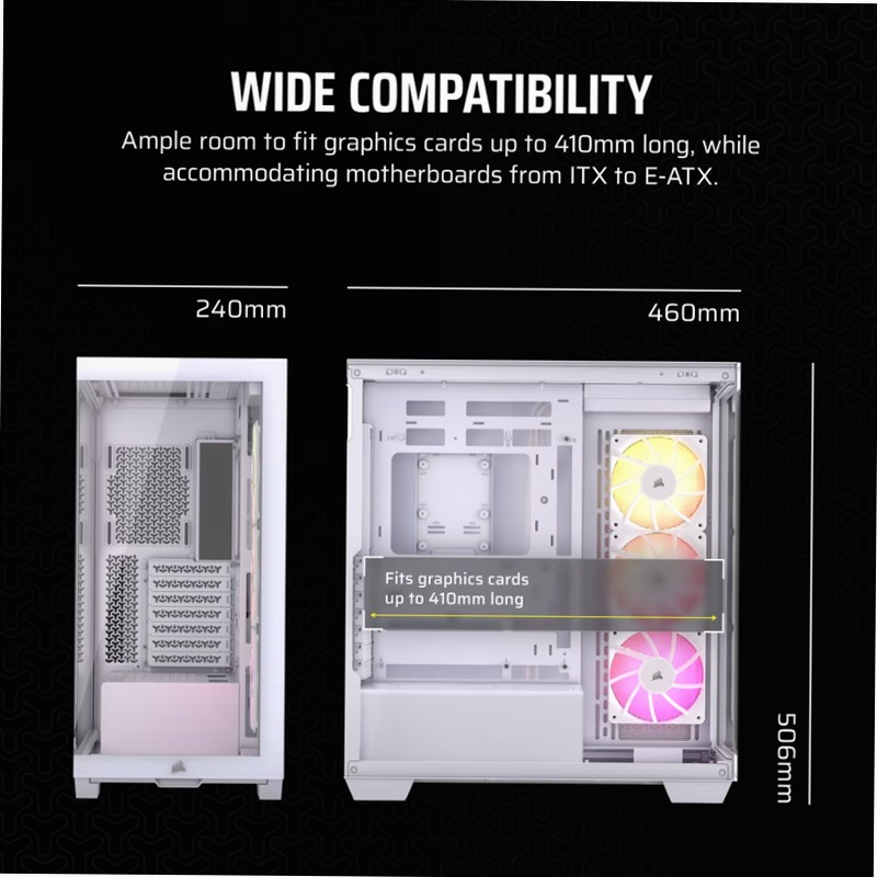 Case mid-tower 3500X ARGB - Bianco 3