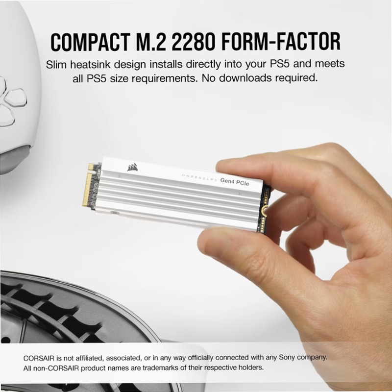 Unità SSD MP600 PRO LPX M.2 PCIe NVMe Gen4 x 4 da 2TB - *Compatibile con PS5