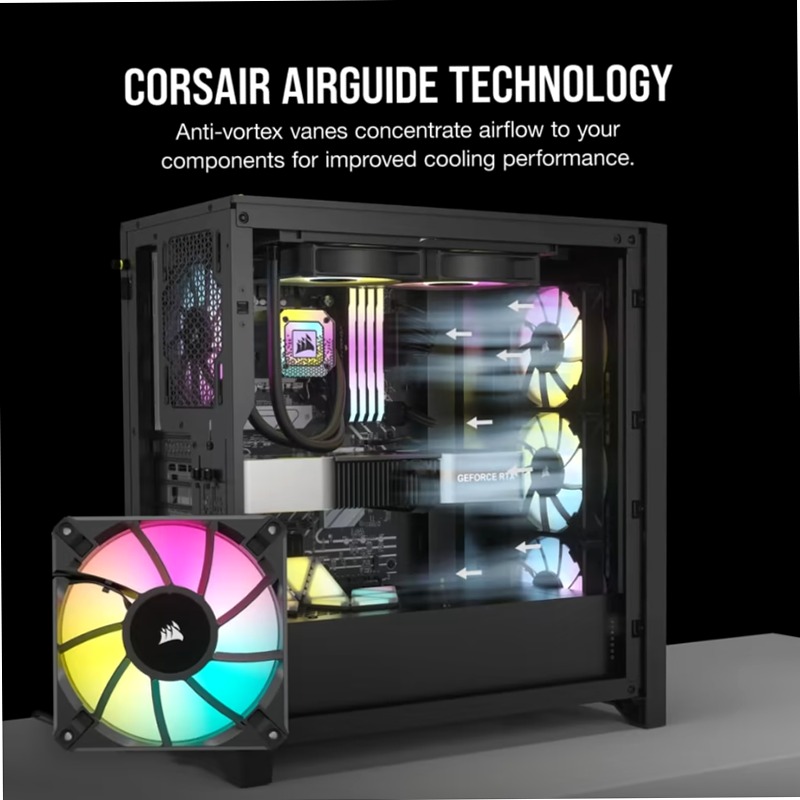 Ventola PWM CORSAIR iCUE AF120 RGB ELITE 120mm