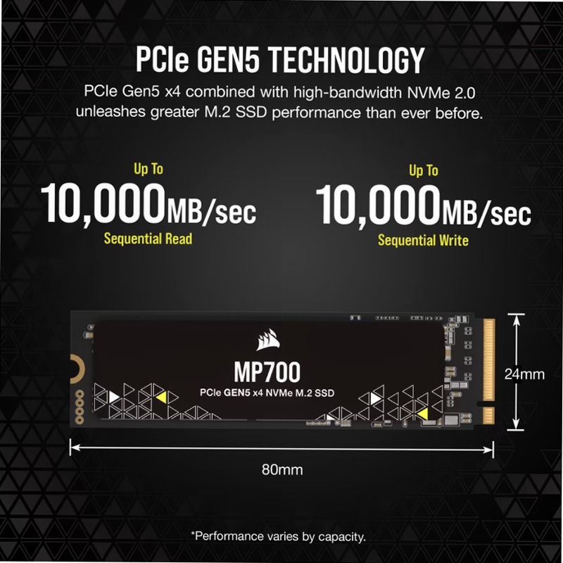 MP700 2TB PCIe 5.0 x4 NVMe M.2 SSD