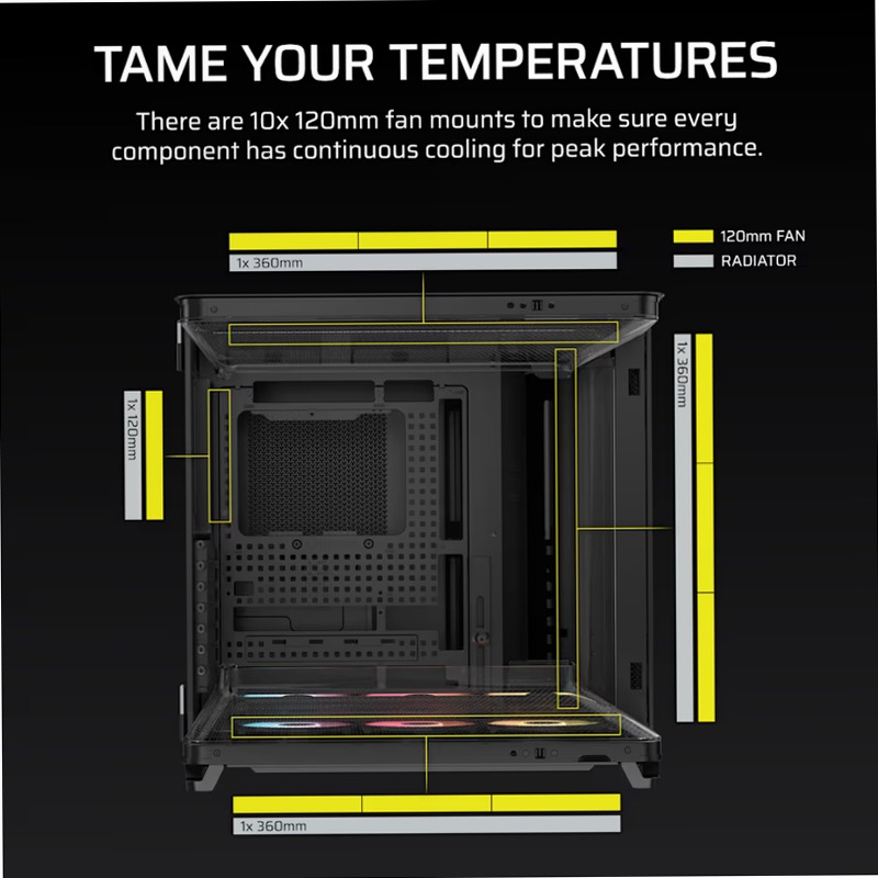 Case PC Mid-Tower AIR 5400 RS-R ARGB 3