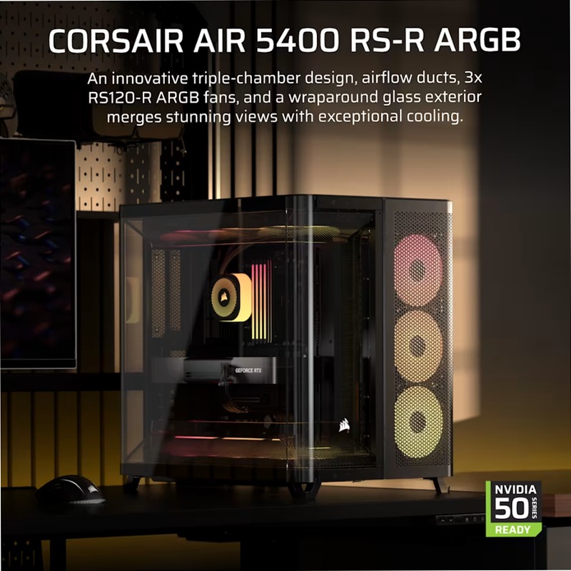 Case PC Mid-Tower AIR 5400 RS-R ARGB 3