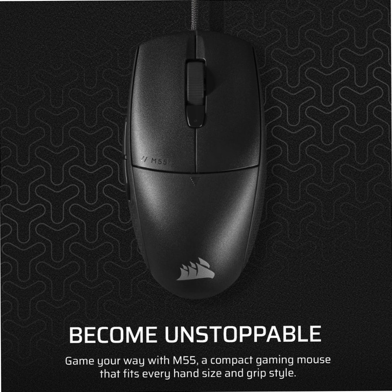 Mouse gaming M55 - Corpo leggero e precisione elevata