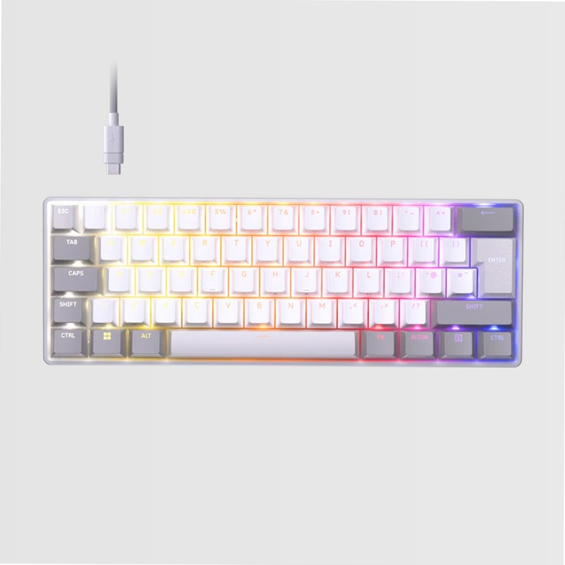 Tastiera Gaming CLIPPER PRO MINI 60 - Bianco (UK) UK