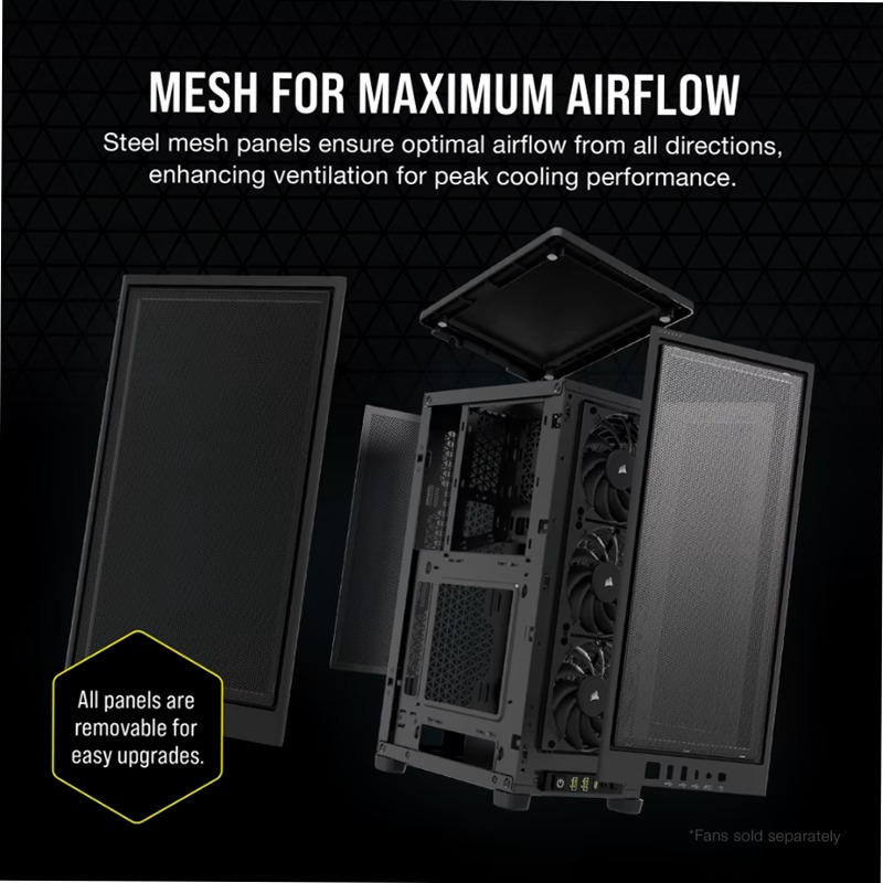 Case PC Mini-ITX 2000D AIRFLOW - Nero