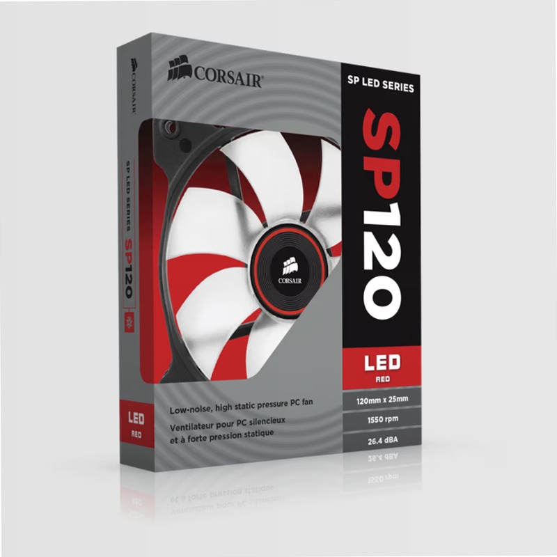 CORSAIR Air Series™ SP120 LED Red High Static Pressure Fan