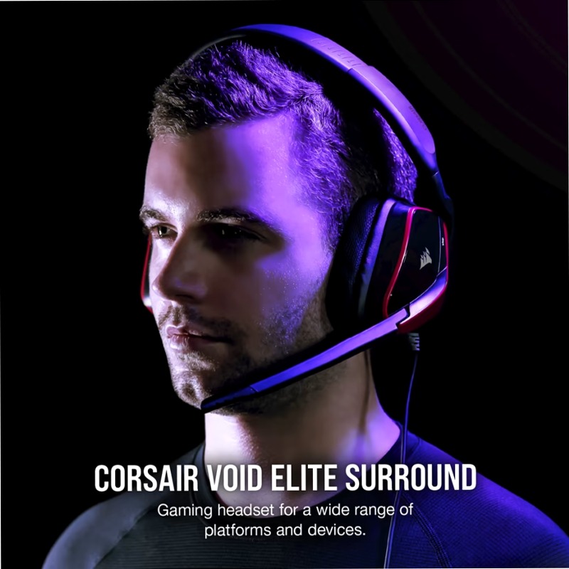 Cuffia Gaming Premium VOID ELITE SURROUND Rosso