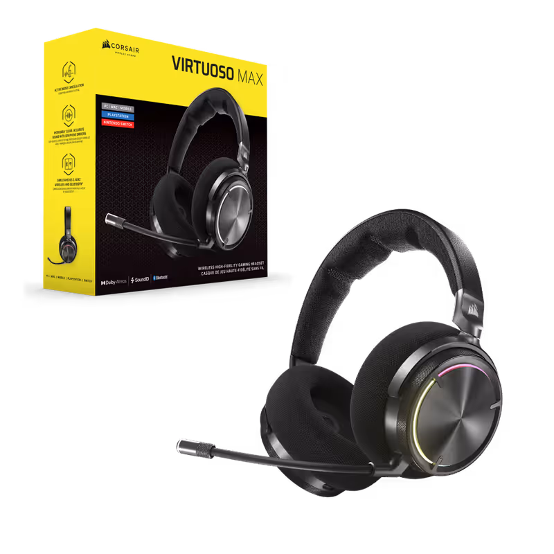 Cuffie Gaming VIRTUOSO MAX Wireless Nero