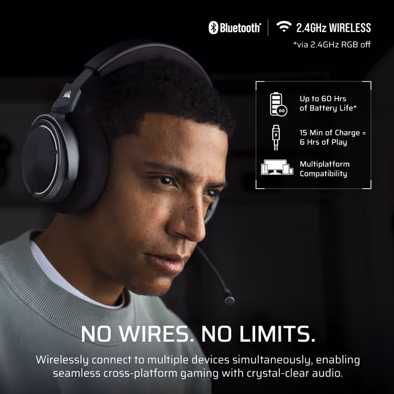 Cuffie Gaming VIRTUOSO MAX Wireless Nero