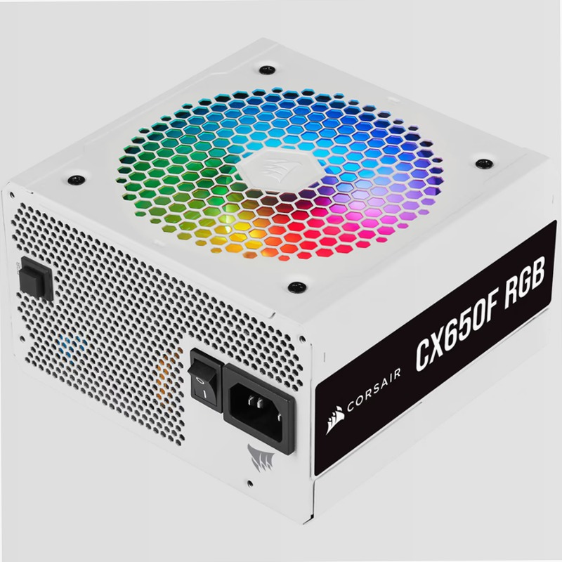 Alimentatore RGB bianco CX Series CX650F — 650 watt, interamente modulare 80 Plus Bronze