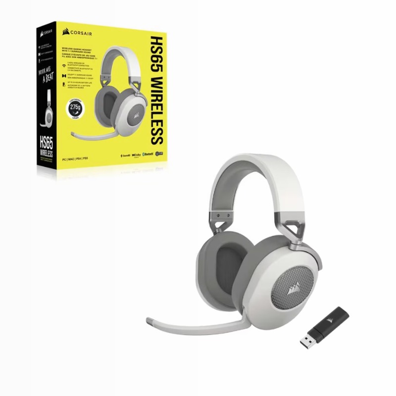 Cuffia gaming con microfono HS65 WIRELESS — Bianca (EU)