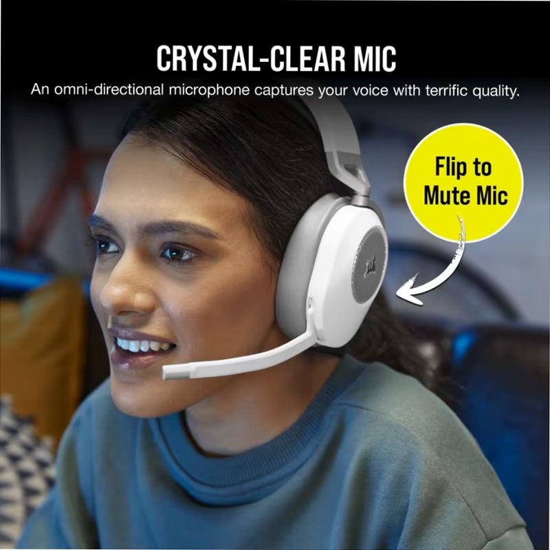 Cuffia gaming con microfono HS65 WIRELESS — Bianca (EU)