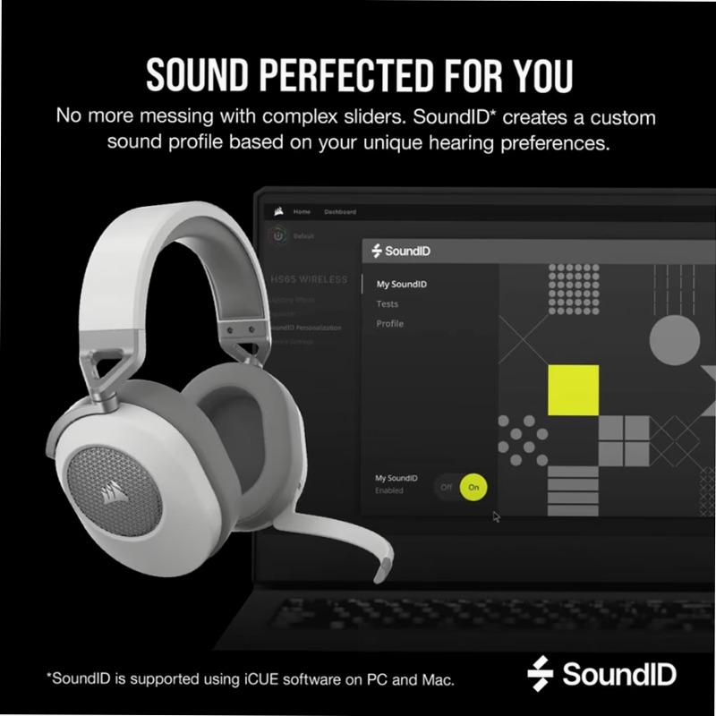 Cuffia gaming con microfono HS65 WIRELESS — Bianca (EU)