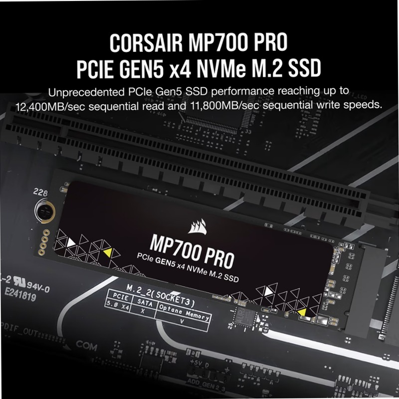 SSD M.2 NVMe 2.0 PCIe Gen5 x4 MP700 PRO da 1 TB