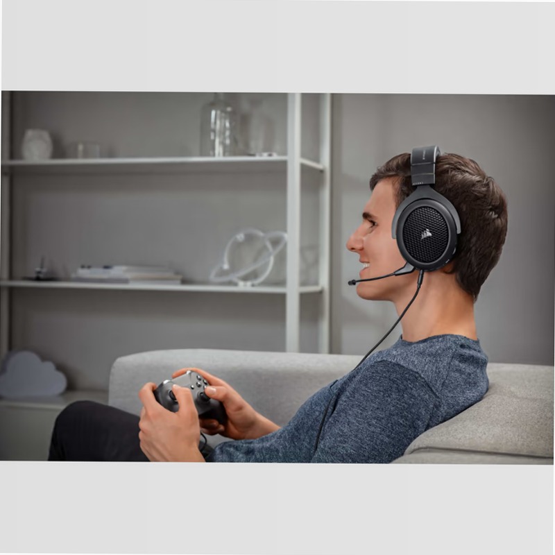 Cuffia Gaming HS70 con Microfono Nero