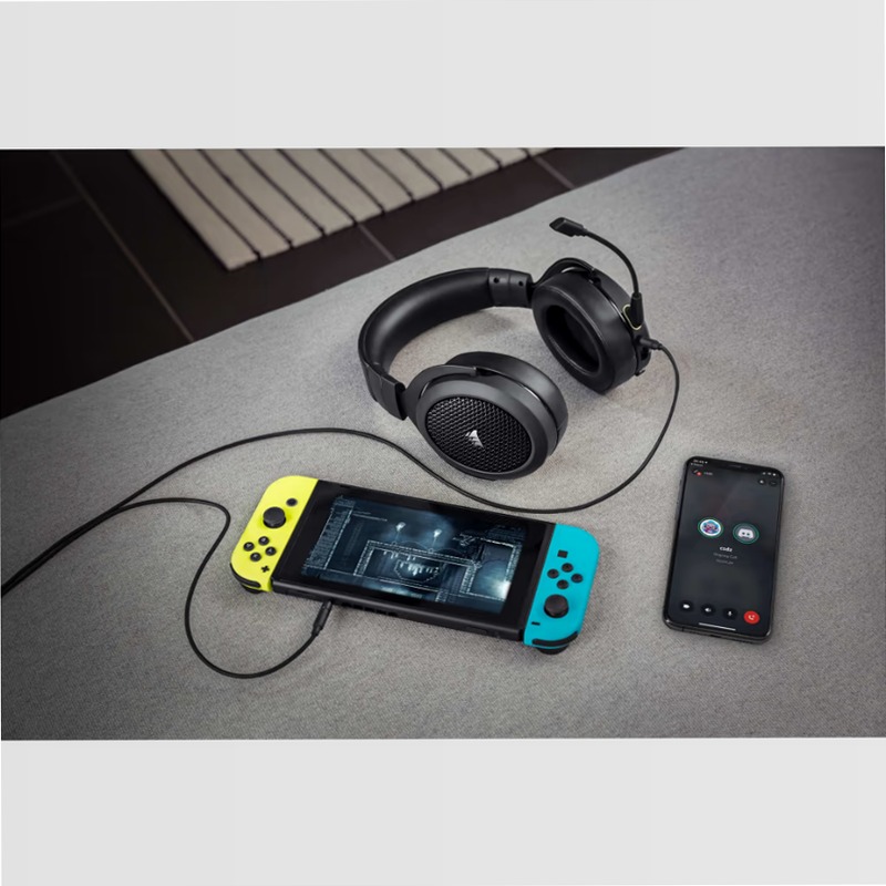 Cuffia Gaming HS70 con Microfono Nero