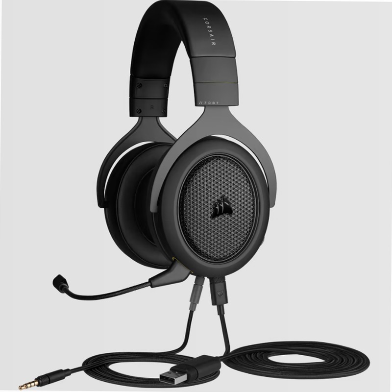 Cuffia Gaming HS70 con Microfono Nero