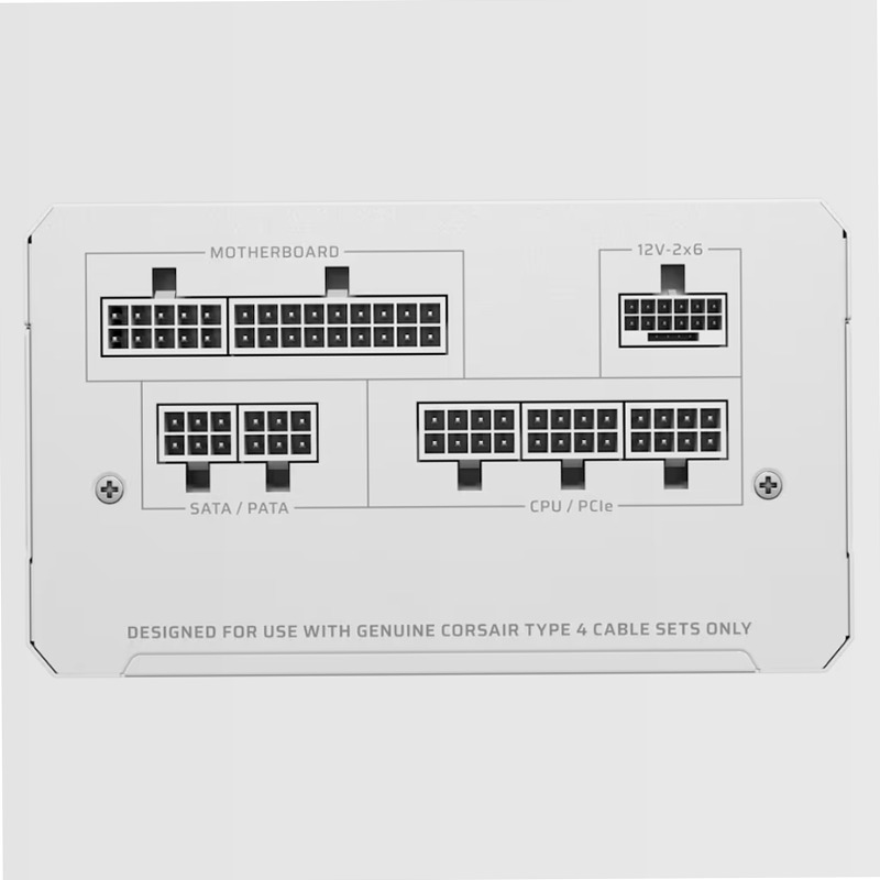 RM850e ATX 3.1 Low-Noise ATX Power Supply with ThermalProtect 12V-2x6 Cable - White (EU)