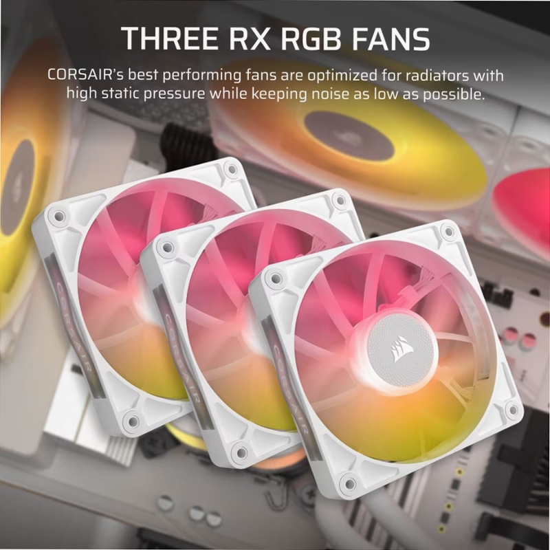 Dissipatore a liquido per CPU iCUE LINK TITAN 360 RX RGB AIO - Bianco