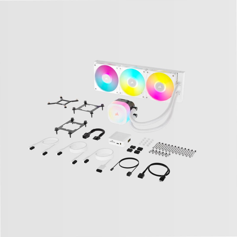 Dissipatore a liquido per CPU iCUE LINK TITAN 360 RX RGB AIO - Bianco