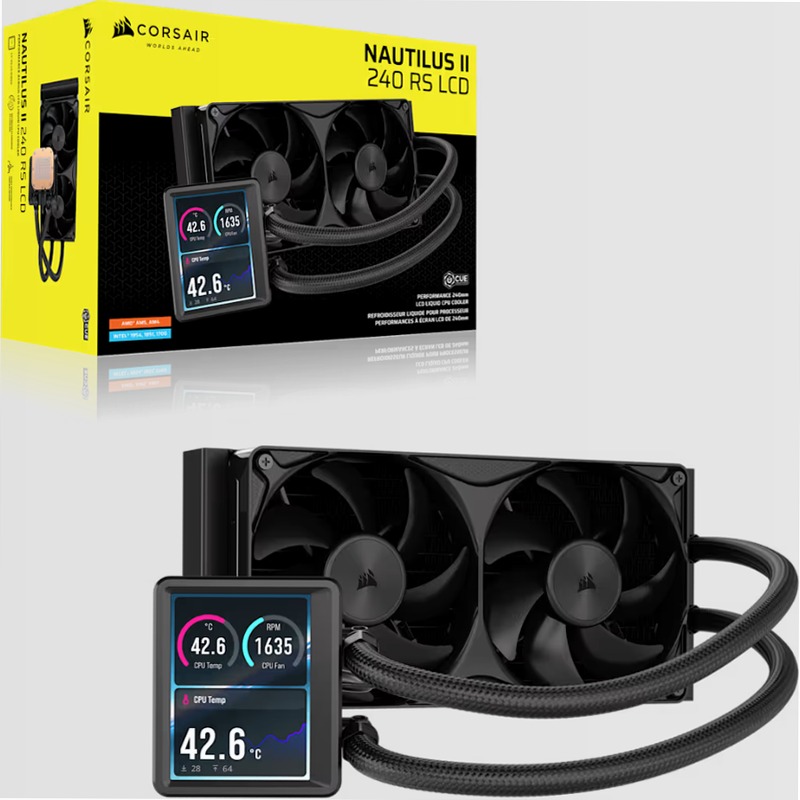 Dissipatore a liquido per CPU NAUTILUS II 240 RS LCD